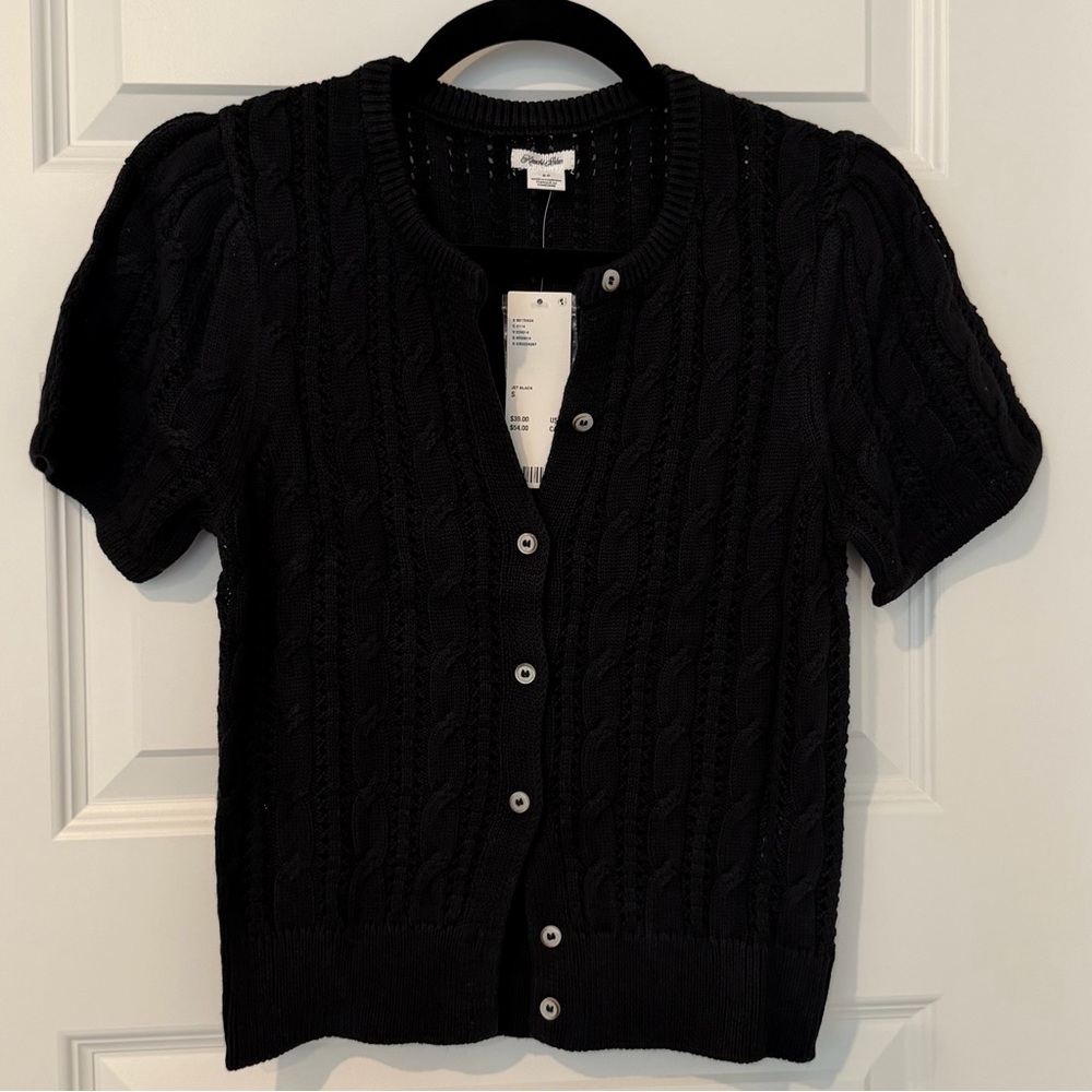 NWT Kimchi Blue by UO Black Cable Knit Cardigan